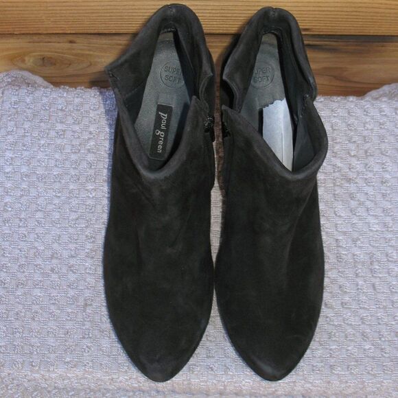 Paul Green Womens 8.5 Black Ankle Platform Booties - Picture 4 of 8